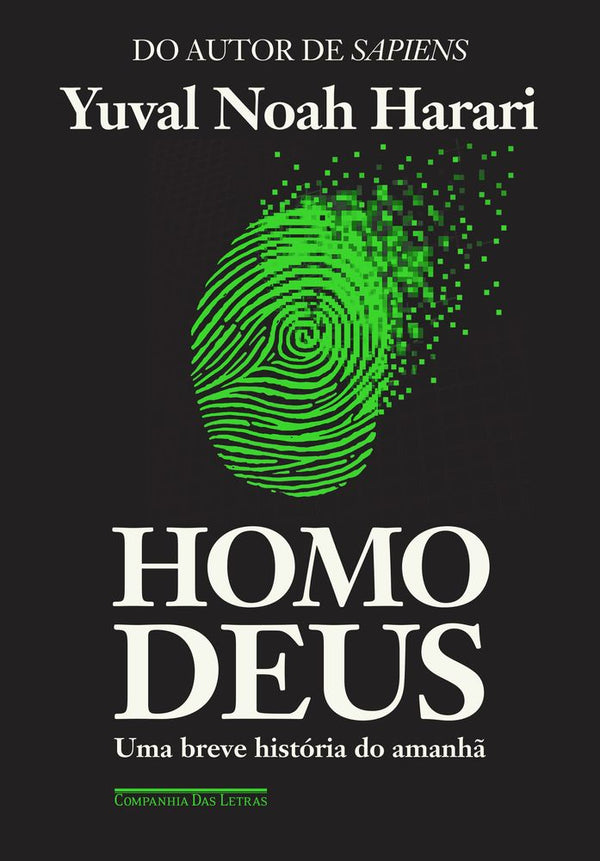 Capa do livro Homo Deus, de Yuval Noah Harari