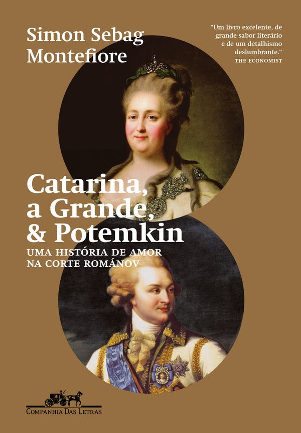 Capa do livro Catarina, a Grande & Potemkin, de Simon Sebag Montefiore