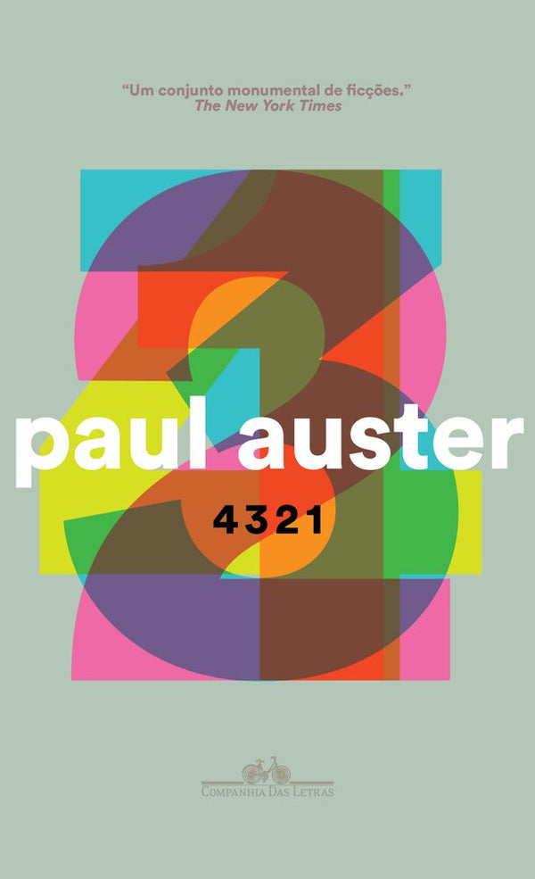 Capa do livro 4 3 2 1, de Paul Auster