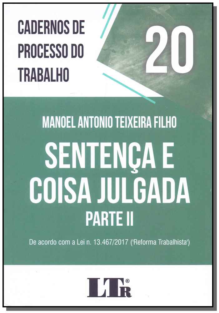 Cadernos de Processo do Trabalho N.20 - 01ed/18