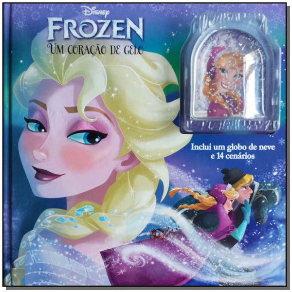 Capa do livro Disney - Frozen - Um Coração de Gelo, de Bill Scollon