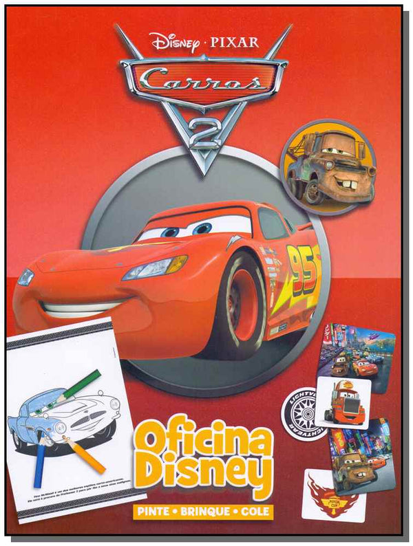 Capa do livro Oficina Disney - Carros, de Diversos Autores