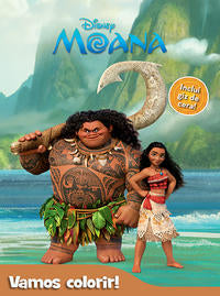 Capa do livro Disney - Vamos Colorir - Moana, de DCL