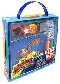 Capa do livro Disney Fun Box - Mickey - Aventuras sobre Rodas, de Disney