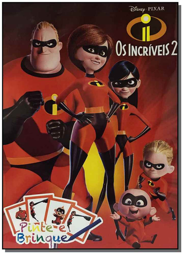 Capa do livro Disney - Pinte e Brinque - Os Incríveis 2, de DCL