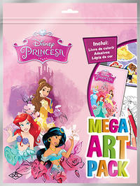 Capa do livro Disney Mega Art Pack - Disney Princesa, de Disney