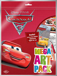 Capa do livro Disney Mega Art Pack - Carros 3, de Disney