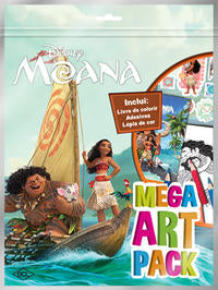 Capa do livro Disney Mega Art Pack - Moama, de Disney