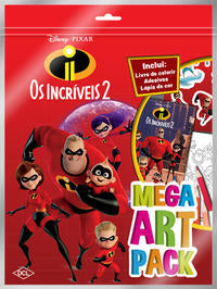Capa do livro Disney Mega Art Pack - Os Incríveis 2, de Disney
