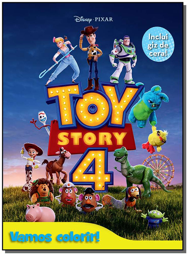Capa do livro Vamos Colorir - Toy Story 4, de Disney