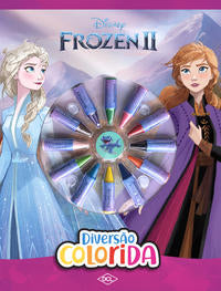 Capa do livro Disney - Diversão Colorida - Frozen II, de Disney