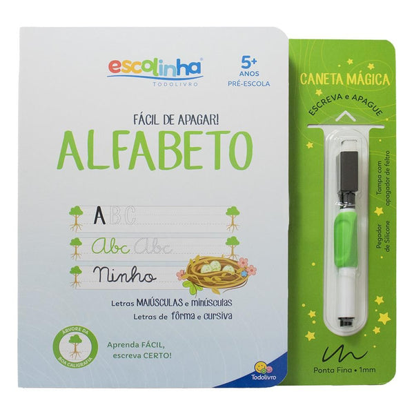 Capa do livro Fácil de Apagar: Alfabeto (Escolinha Todolivro), de Diversos Autores