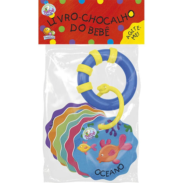 Capa do livro Livro-Chocalho do Bebê: Oceano, de Editora Todolivro