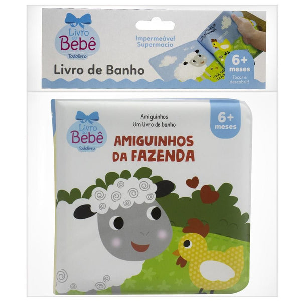 Capa do livro Amiguinhos - Um Livro de Banho: Amiguinhos da Fazenda, de Roberto Belli