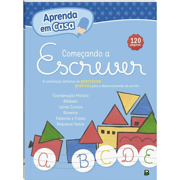 Capa do livro Aprenda em Casa Começando a Escrever, de Editora Todolivro