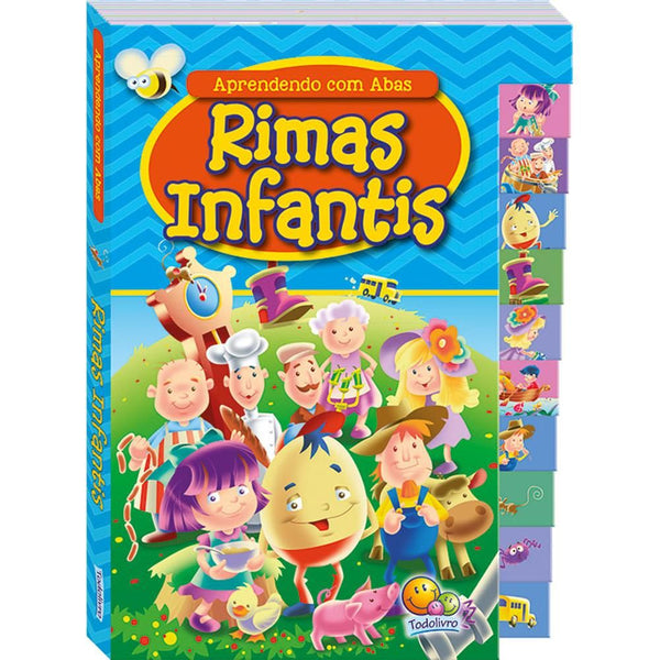 Capa do livro Aprendendo com Abas: Rimas Infantis, de The Book Company