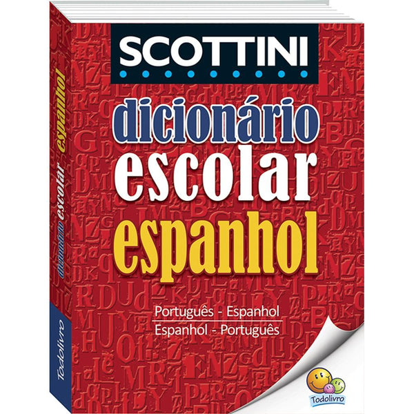 Capa do livro Dicionário Escolar Espanhol, de Alfredo Scottini