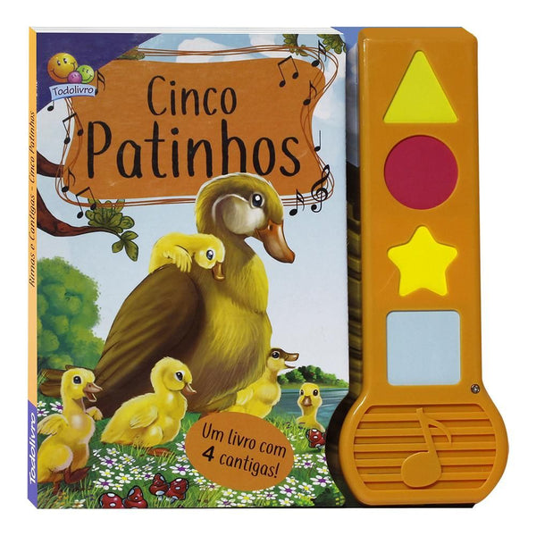 Capa do livro Rimas e Cantigas: Cinco Patinhos.. e Outras Quatro, de Editora Todolivro