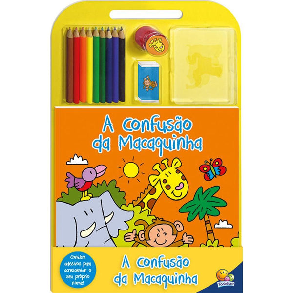 Capa do livro Um Toque de Cor - Confusão da Macaquinha, a, de Editora Todolivro