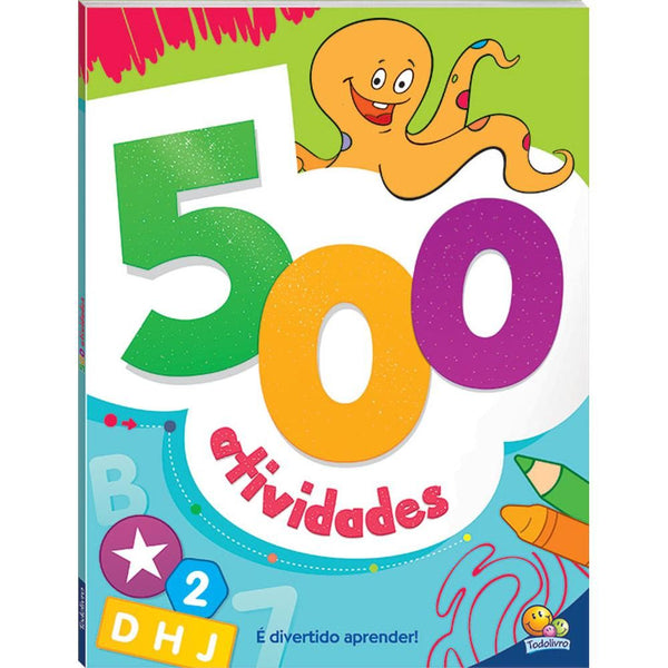 Capa do livro 500 Atividades - (Verde), de Little Pearl Books