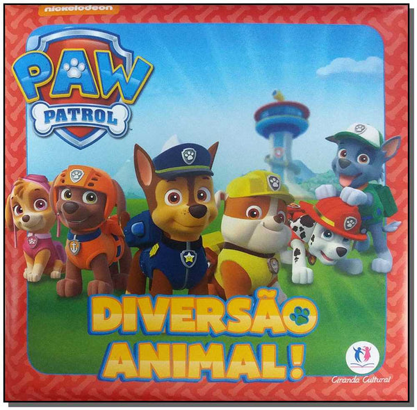 Capa do livro Paw Patrol - Diversão Animal! Livro Banho, de Editora Ciranda Cultural