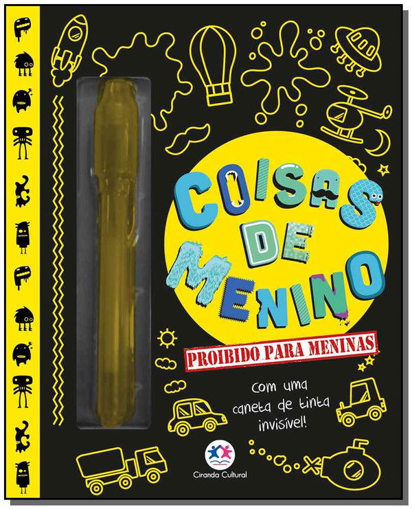 Capa do livro Coisas de Menino - Proibido para Meninas, de Editora Ciranda Cultural