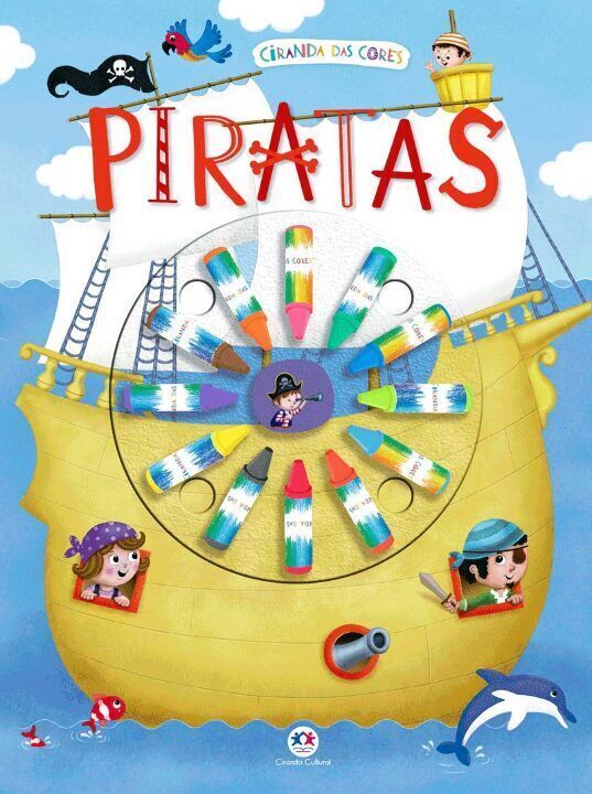 Capa do livro Ciranda das Cores - Piratas, de Editora Ciranda Cultural