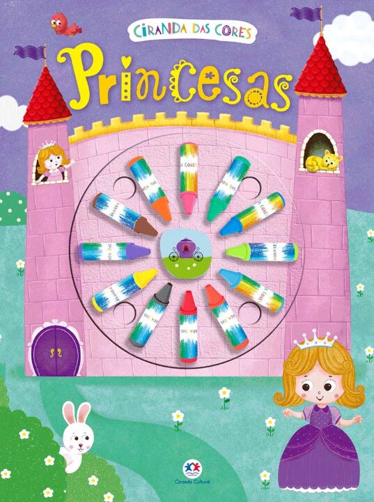 Capa do livro Ciranda das Cores - Princesas, de Editora Ciranda Cultural