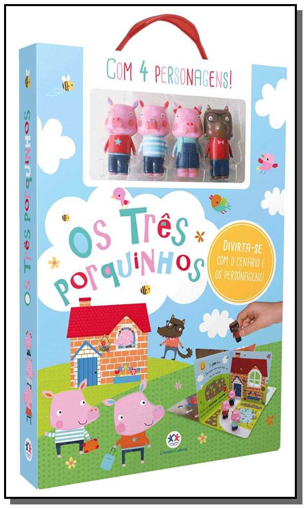 Os Três Porquinhos - (Maleta com 4 Cenários)