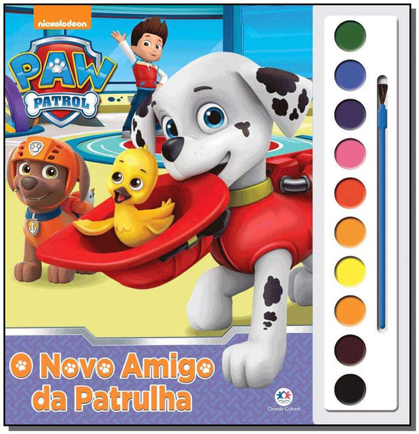 Capa do livro Aquarela - Paw Patrol - O Novo Amigo da Patrulha, de Editora Ciranda Cultural