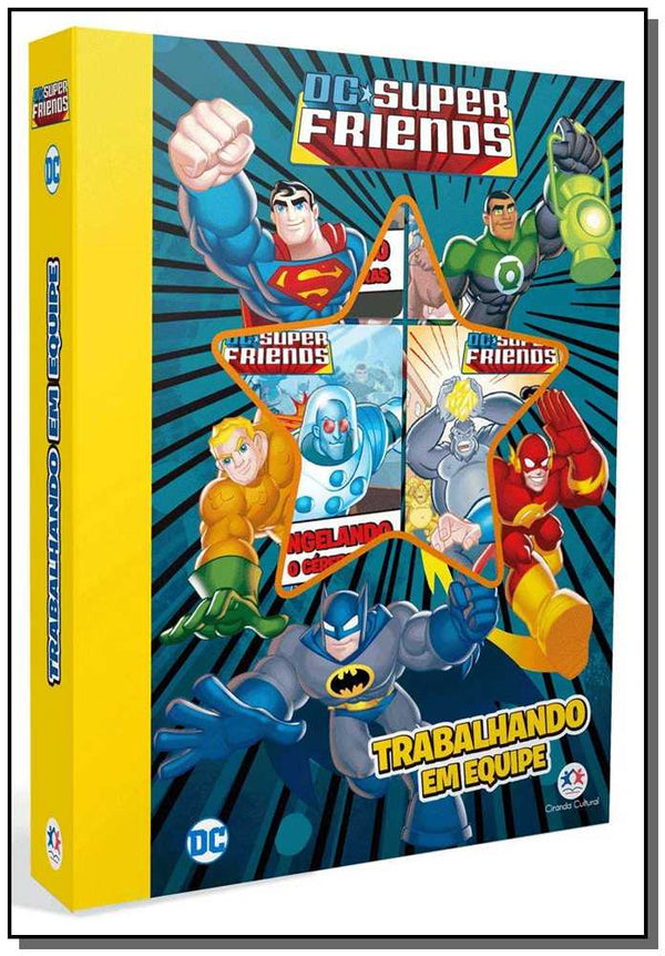Capa do livro Dc Super Friends - Trabalhando em Equipe, de Editora Ciranda Cultural