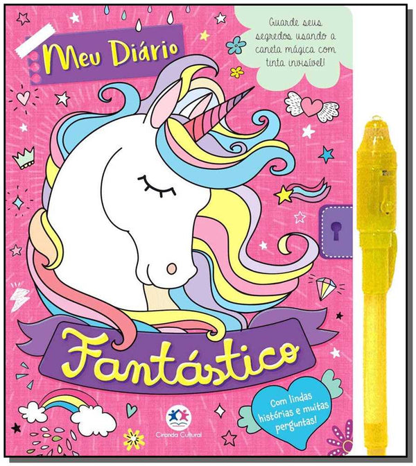 Capa do livro Meu Diário Fantástico (Com Caneta Especial), de Editora Ciranda Cultural