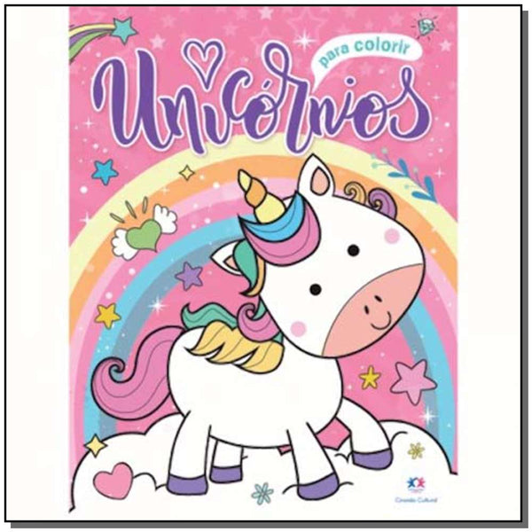 Capa do livro Unicórnios para Colorir, de Editora Ciranda Cultural