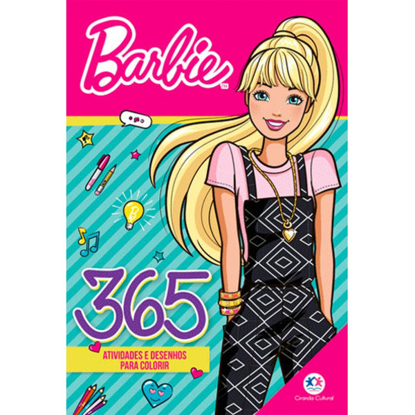 Capa do livro Barbie - 365 Atividades e Desenhos para Colorir, de Editora Ciranda Cultural