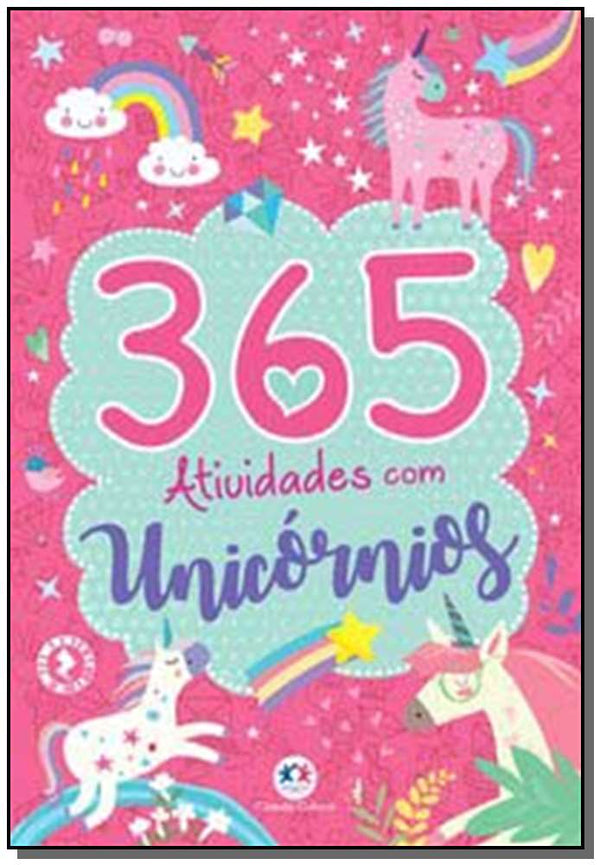 Capa do livro 365 Atividades com Unicórnios, de Editora Ciranda Cultural