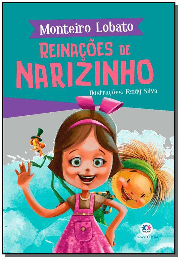 Capa do livro Reinações de Narizinho, de Monteiro Lobato