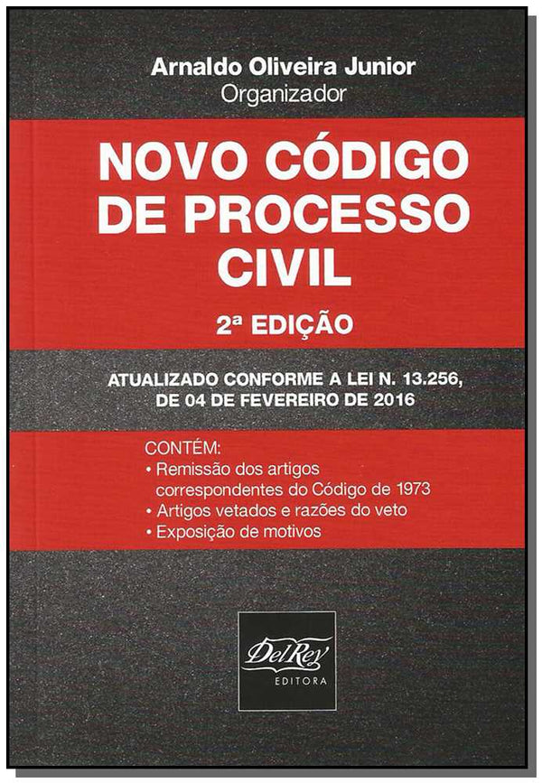 Capa do livro Novo Código de Processo Civil, de Arnaldo Oliveira Junior