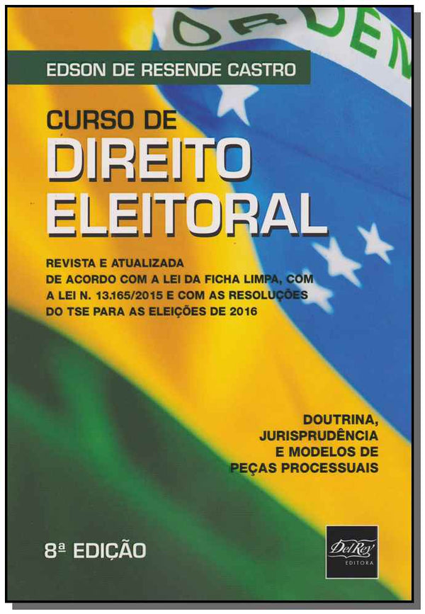 Capa do livro Curso de Direito Eleitoral, de Edson de Resende Castro