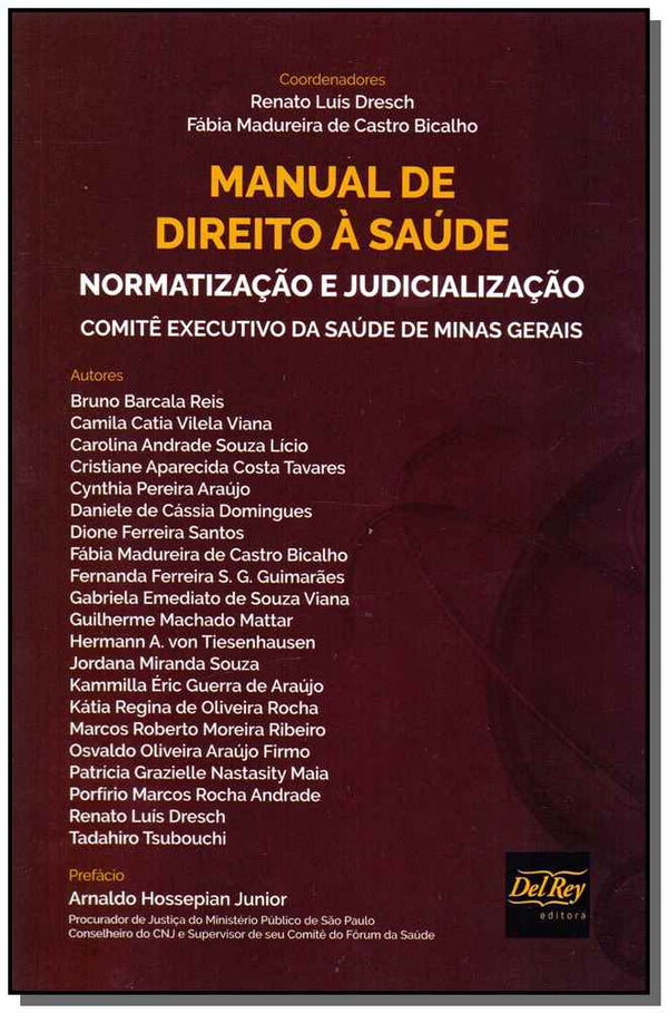 Capa do livro Manual de Direito à Saúde - 01ed/19, de Reis; Viana; Licio; Tavares; Araujo