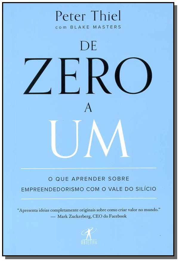 Capa do livro De Zero a um, de Peter Thiel