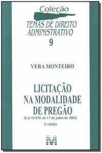 Capa do livro Licitação na Modalidade de Pregão - 2 Ed./2009, de Vera Monteiro