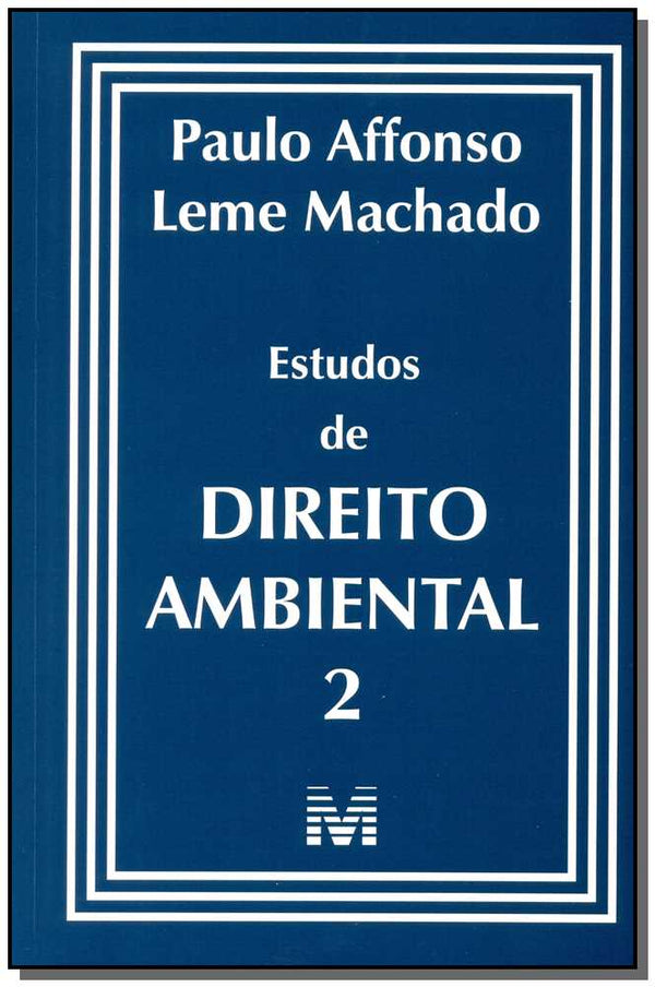Capa do livro Estudos de Direito Ambiental 2, de Paulo Affonso Leme Machado