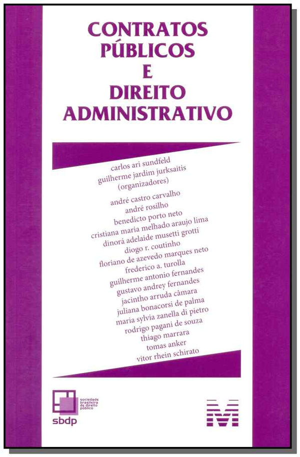 Capa do livro Contratos Públicos e Direito Administrativo, de Sundfeld e Jurksaitis (org.)
