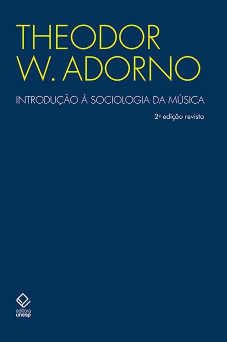 Capa do livro Introdução a Sociologia da Música, de Theodor W. Adorno