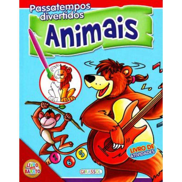 Capa do livro Passatempos Divertidos - Animais, de Diversos Autores