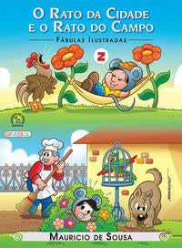 Capa do livro Turma da Mônica - Fábulas Ilustradas - O Rato da Cidade e o Rato do Campo, de Mauricio de Sousa