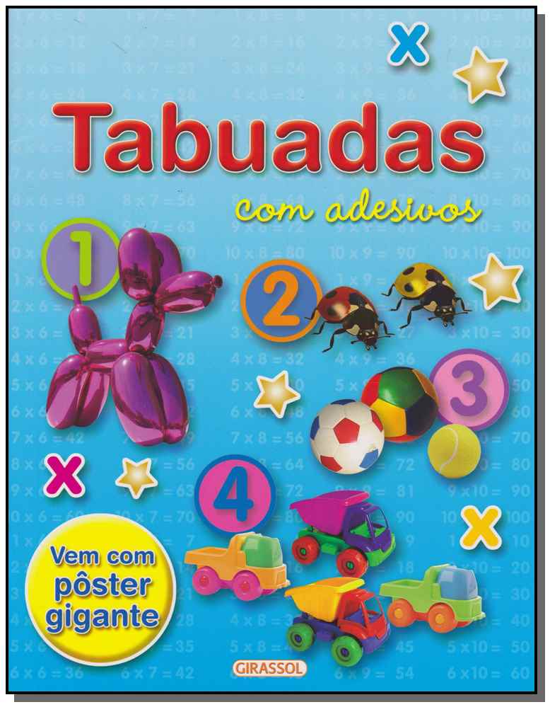 Tabuadas com Adesivos