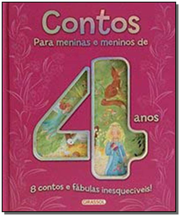Capa do livro Contos para Meninas e Meninos de 4 Anos, de Girassol