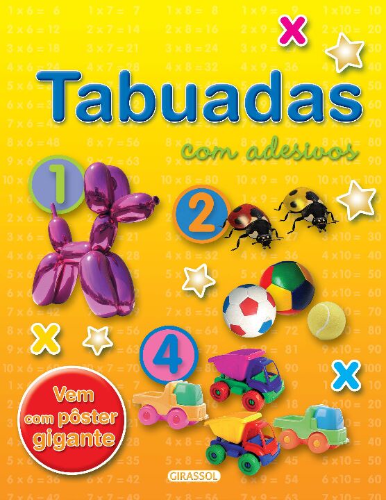 Capa do livro Tabuadas com Adesivos, de Susaeta Ediciones