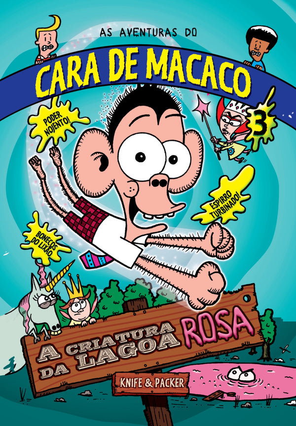 Capa do livro Aventuras do Cara de Macaco, as, de Knife e Packer